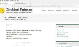 Dian E. W. Johanis Menang Lagi di Tingkat Banding PT.TUN Surabaya