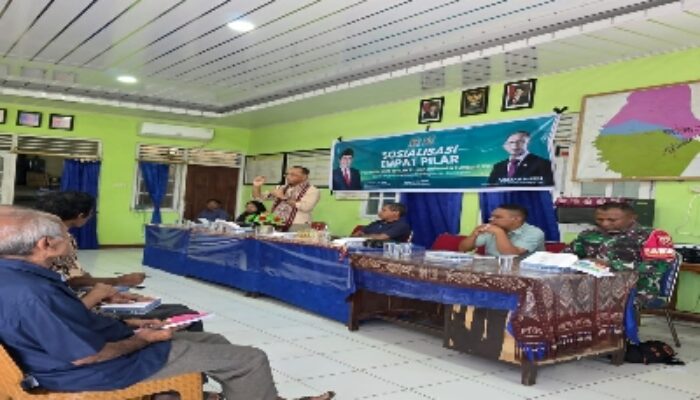 Anggota Komisi IV DPR RI Usman Husin Sosialisasi Empat Pilar MPR RI di Kabupaten Kupang, Kali ini di Desa Oesena Kecamatan Amarasi
